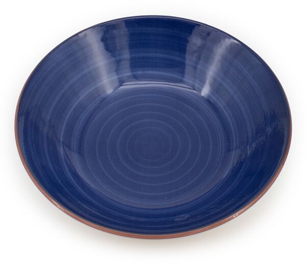 Set 12 piatti fondi Caribe in stoneware assortiti cm 20,5