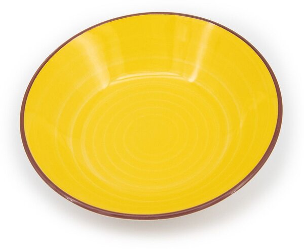 Set 12 piatti fondi Caribe in stoneware assortiti cm 20,5