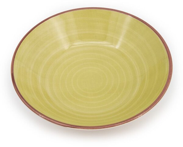 Set 12 piatti fondi Caribe in stoneware assortiti cm 20,5