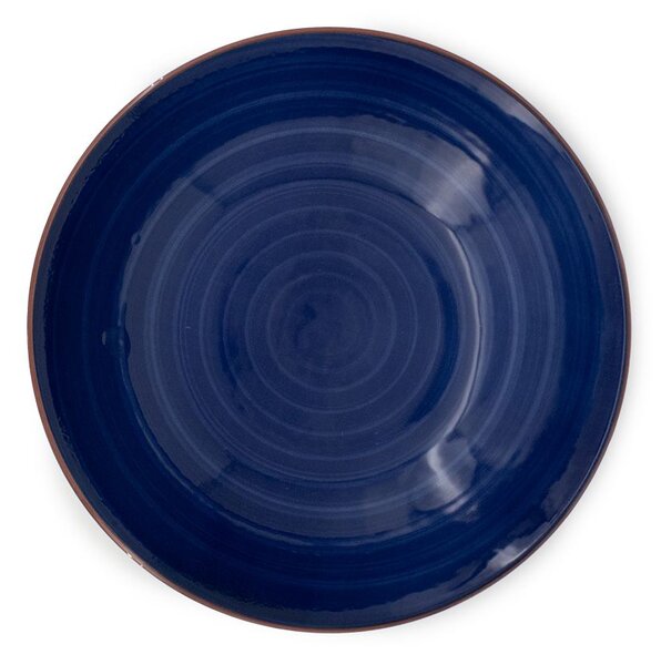 Set 12 piatti fondi Caribe in stoneware assortiti cm 20,5