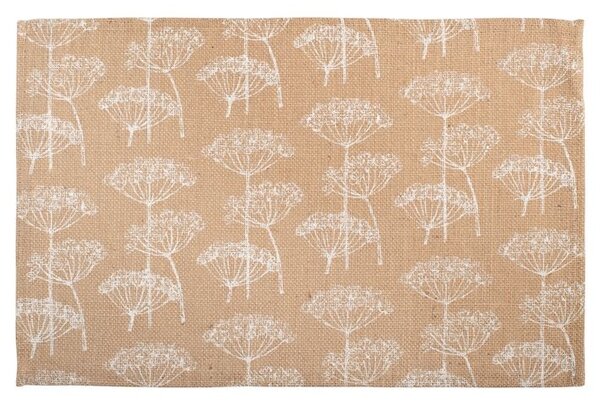 Set 12 tovagliette soffioni in juta decori assortiti cm 30x45