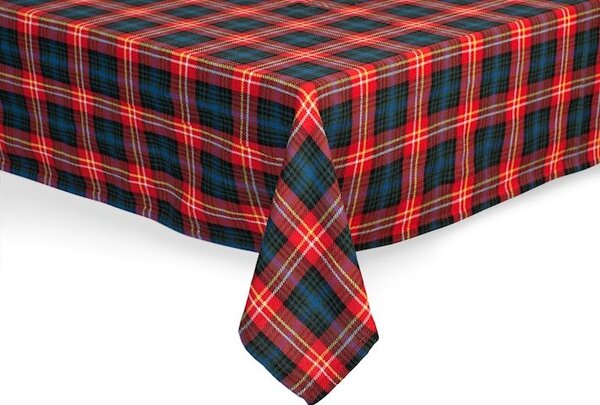 Tovaglia 8 posti Tartan in cotone e poliestere cm 140x240