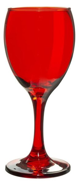 Set 6 calici Imperial in vetro rosso cl 19,5