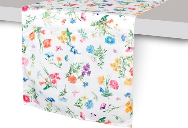 Runner Caroline in poliestere decorato cm 40x140