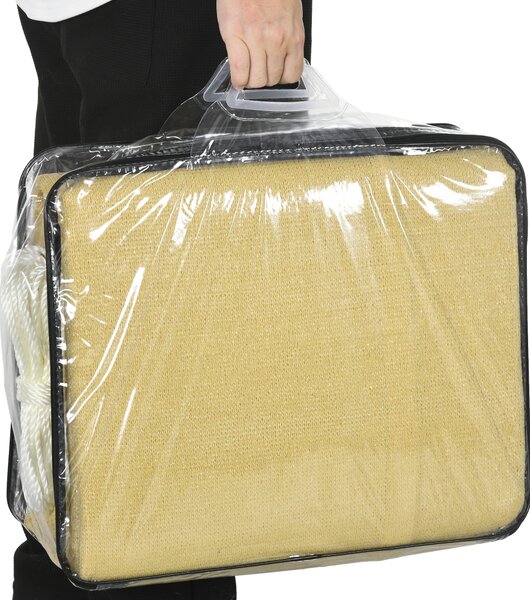 Outsunny Tenda da sole tenda ombreggiante rettangolare 6L x 4l m HDPE beige