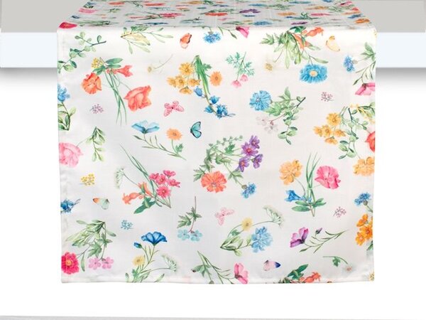 Runner Caroline in poliestere decorato cm 40x140