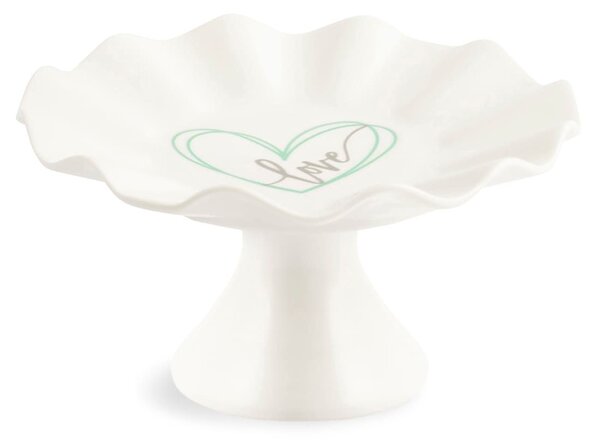Set 2 alzate You&Me in new bone china assortite 16,5x8,5 cm
