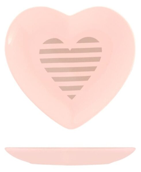 Set 6 piattini cuore You&Me in new bone china assortiti 12,5 cm
