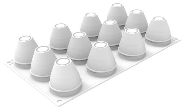 Stampo 12 uova Egg 70 in silicone ø 46 h 63 mm