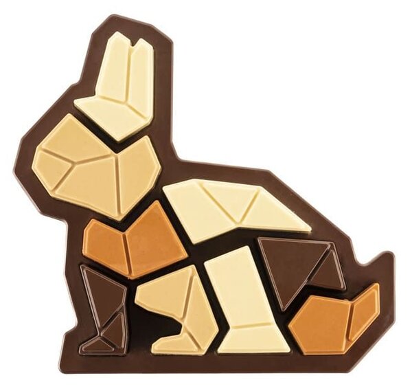 Stampo Bunny 520 in silicone e termoformato 276x268 h 31 mm + 266x252 h 7 mm