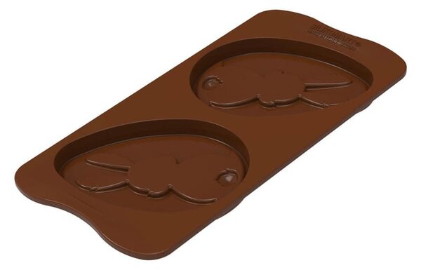 Stampo 2 tavolette di cioccolato pasquali SCG064 Choco Uovo in silicone 103x79 h 10 mm