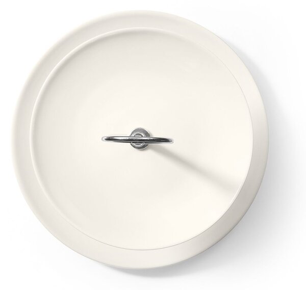 Alzata 2 piani in new bone china manico cromato colore avorio cm 20 - 15