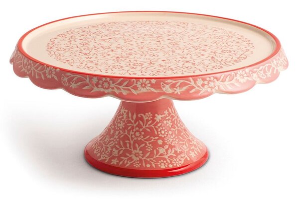 Alzata tonda Madame in stoneware decorato cm 24x12 h