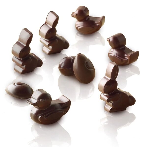 Stampo 14 cioccolatini pasquali SCG05 Easter in silicone 30X43 h 16 mm