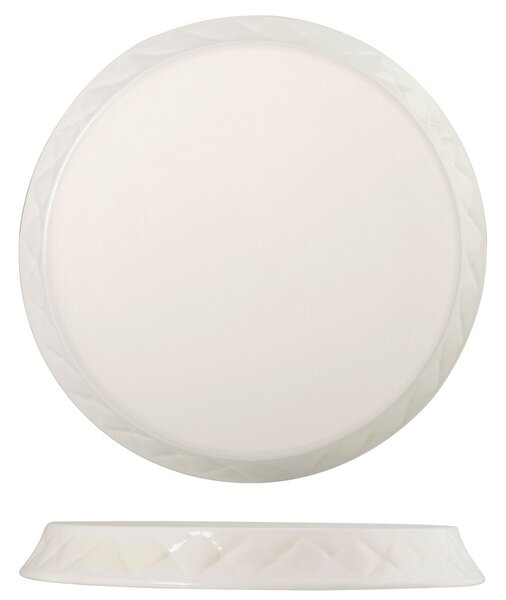 Alzatina ceramica bianca cm 29,5