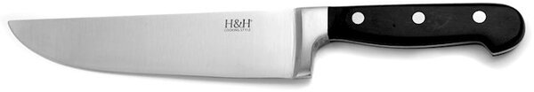 Coltello francese Black&Steel in acciaio inox manico nero cm 19