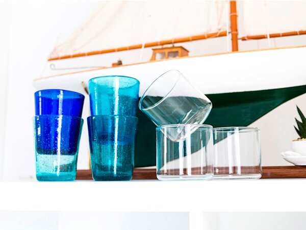 Confezione 6 bicchieri vino Fusion in vetro borosilicato trasparente cl 30