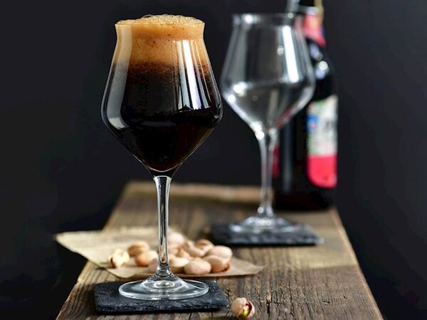 Set 6 calici birra Sommelier in vetro trasparente cl 40