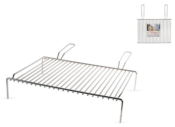 Graticola in filocromato per camino due manici cm 50x35