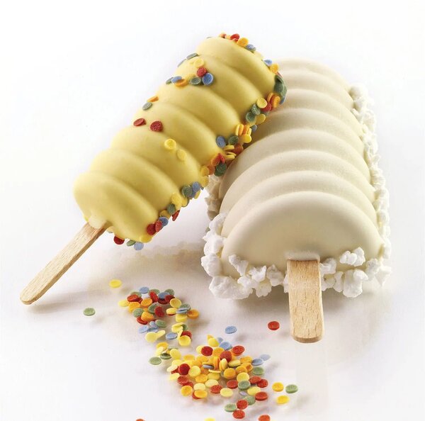 Stampo da 4 gelati GEL04M Mini Tango in silicone mm 67x33x22h