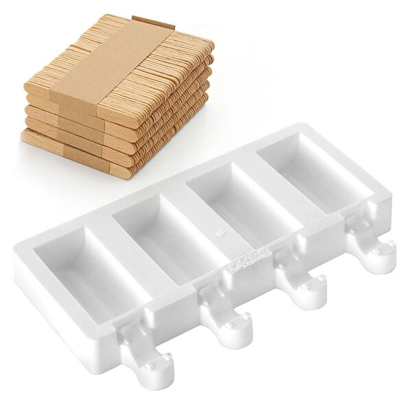 Stampo da 4 gelati GEL05M Mini Chic in silicone mm 70x33x22h