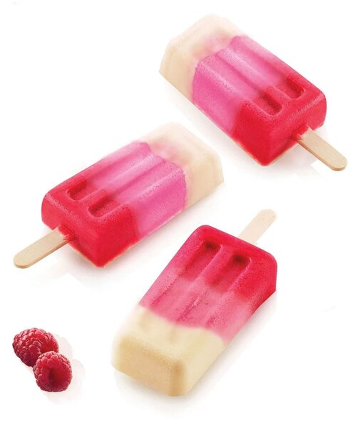 Stampo da 4 gelati GEL10M Mini Vintage in silicone mm 70x37x18h