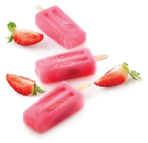 Stampo da 4 gelati GEL10M Mini Vintage in silicone mm 70x37x18h