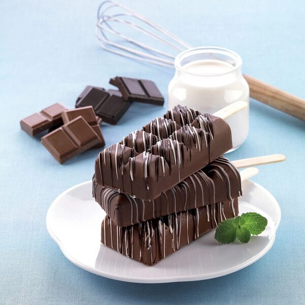 Kit 2 stampi da 2 gelati SET GEL02 Chocostick in silicone mm 92x48x24h