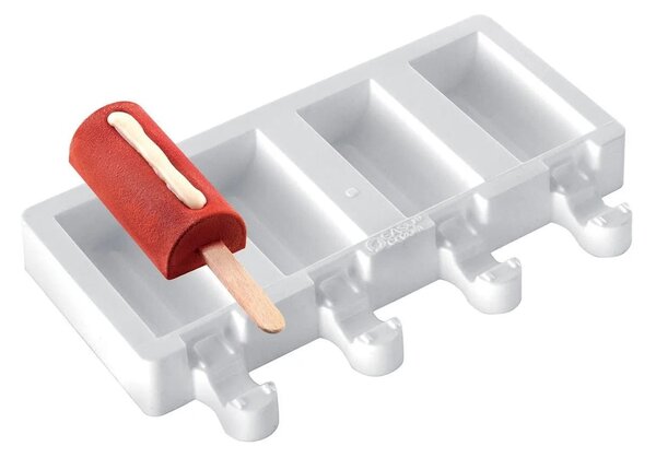 Stampo da 4 gelati GEL05M Mini Chic in silicone mm 70x33x22h