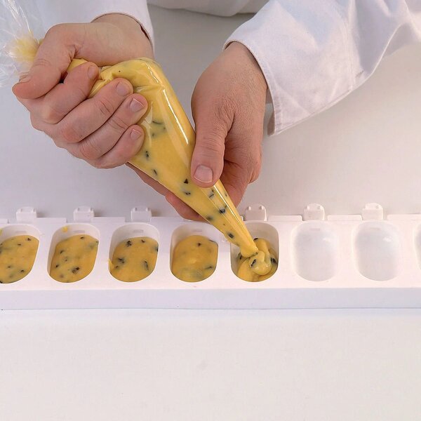 Kit 2 stampi da 8 gelati GEL01M Mini Classic in silicone mm 69x38x18h