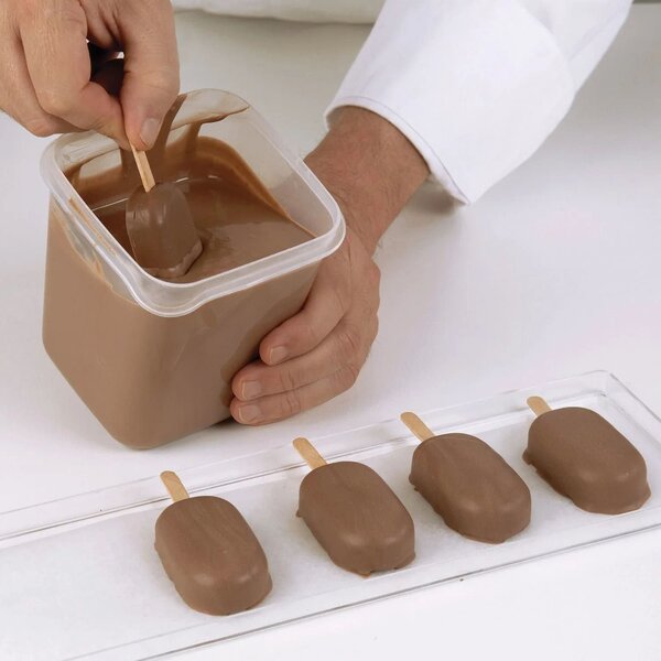 Kit 2 stampi da 8 gelati GEL01M Mini Classic in silicone mm 69x38x18h
