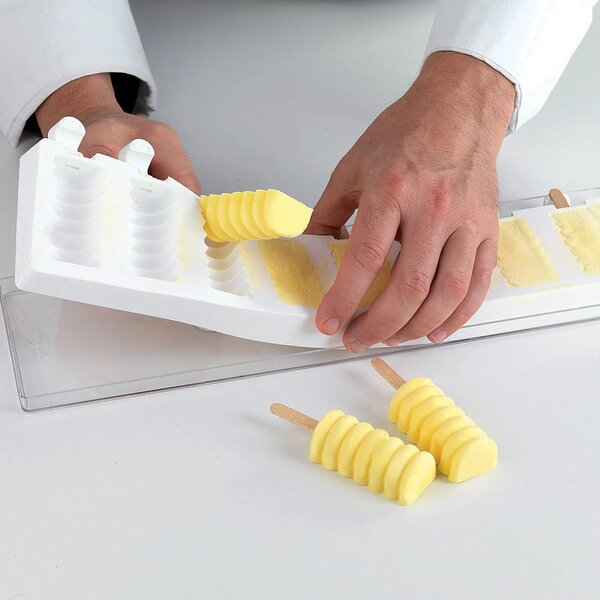 Kit 2 stampi da 8 gelati GEL04M Mini Tango in silicone mm 67x32x22h