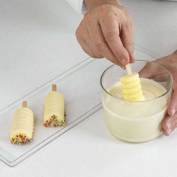Kit 2 stampi da 8 gelati GEL04M Mini Tango in silicone mm 67x32x22h