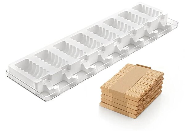 Kit 2 stampi da 8 gelati GEL04M Mini Tango in silicone mm 67x32x22h
