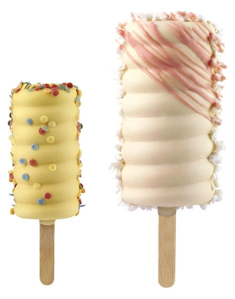 Kit 2 stampi da 2 gelati SET GEL04 Tango in silicone mm 92x45x27,5h
