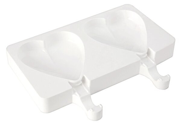 Stampo da 2 gelati SET GEL03 Heart-Ic in silicone mm 91x85x23h