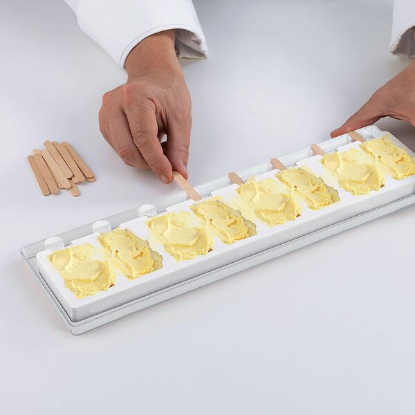 Kit 2 stampi da 8 gelati GEL05M Mini Chic in silicone mm 69x38x18h