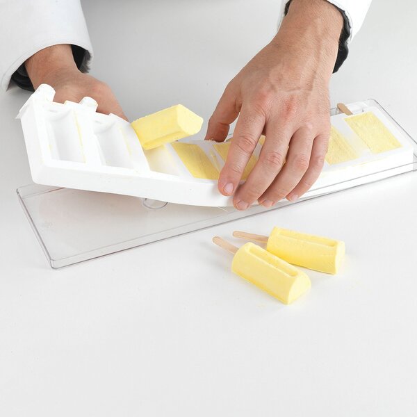 Kit 2 stampi da 8 gelati GEL05M Mini Chic in silicone mm 69x38x18h