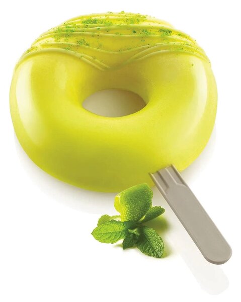 Kit 2 stampi da 4 gelati GEL13 Donuts in silicone mm Ø80x22h