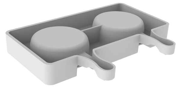 Kit 2 stampi da 2 gelati SET GEL19B Round in silicone mm Ø70x23h