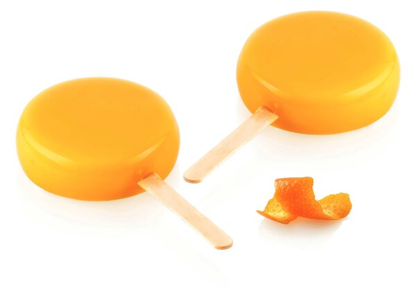 Kit 2 stampi da 2 gelati SET GEL19B Round in silicone mm Ø70x23h