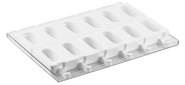 Kit 2 stampi da 6 gelati GEL14 3D in silicone mm 43x39x25h