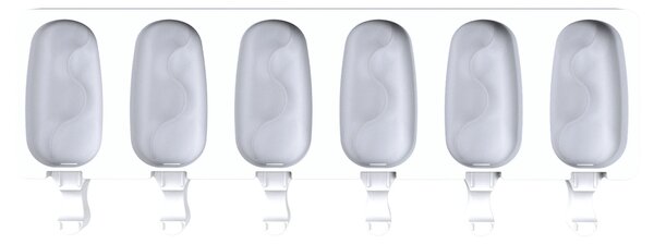 Kit 2 stampi da 6 gelati GEL18 Classic Wave in silicone mm 93x48x30h