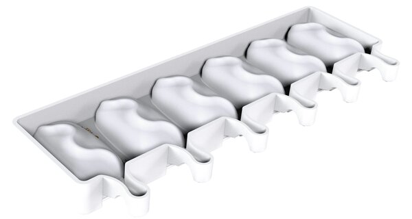 Kit 2 stampi da 6 gelati GEL18 Classic Wave in silicone mm 93x48x30h
