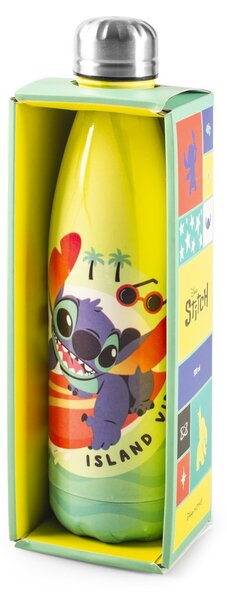 Bottiglia termica Stitch Surf in acciaio inox 18/10 decorata lt 0.5