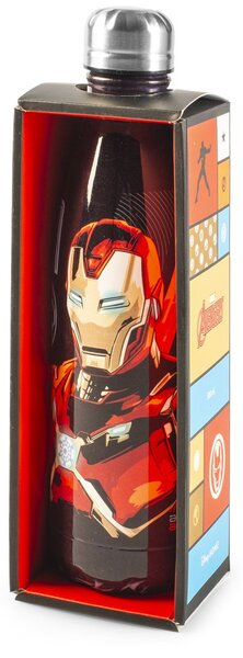 Bottiglia termica Ironman Armored in acciaio inox 18/10 decorata lt 0.5