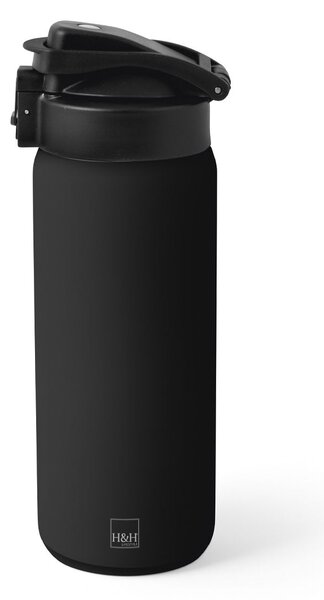 Bottiglia termica sport in acciaio 18/10 colore nero cl 0.75