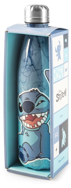 Bottiglia termica Stitch Naughty in acciaio inox 18/10 decorata lt 0.5