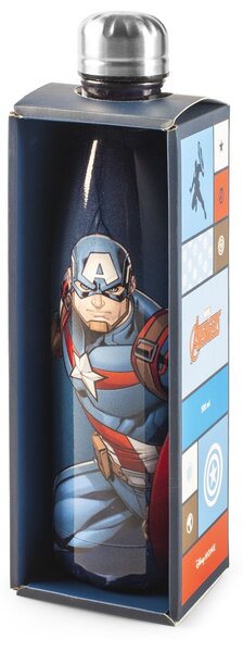 Bottiglia termica Capitan America in acciaio inox 18/10 decorata lt 0.5