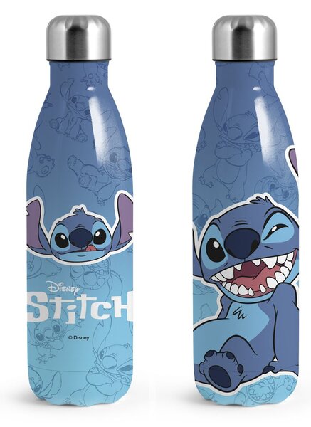 Bottiglia termica Stitch Naughty in acciaio inox 18/10 decorata lt 0.5